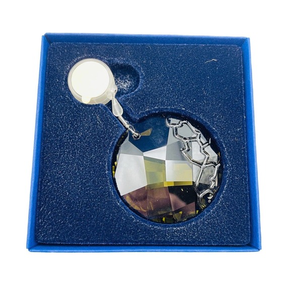 Swarovski 2010 SCS Amber Crystal Earth Ornament Suncatcher #A9100NR000156 w/ Box - Picture 5 of 11